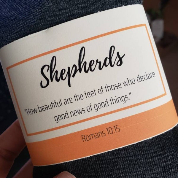 Printable Shepherd Sock Label PDF | JW Shepherd Elder Sock Gifts | Romans 10:13 | Best Life Ever | JW Gifts