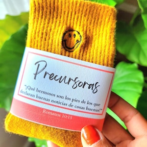 JW Regalos | Spanish Printable Pioneer Sock Label PDF | JW Gifts | Pioneer School Gifts | Best Life Ever | Regalos para Escuela de Precursor