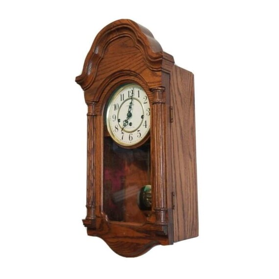 Howard Miller Wood Wall Clock W Original Key 613226 Etsy