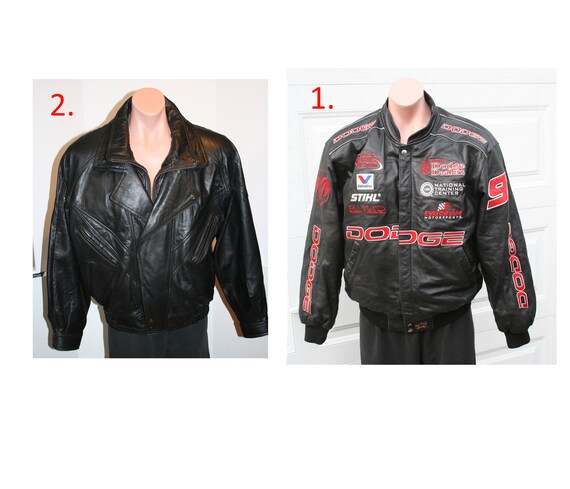 Men / Women Leather Racing Nascar Jacket AND Leath