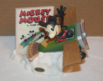 Vintage 1998 Enesco “plane Crazy” Mickey Mouse Music Box. - Etsy