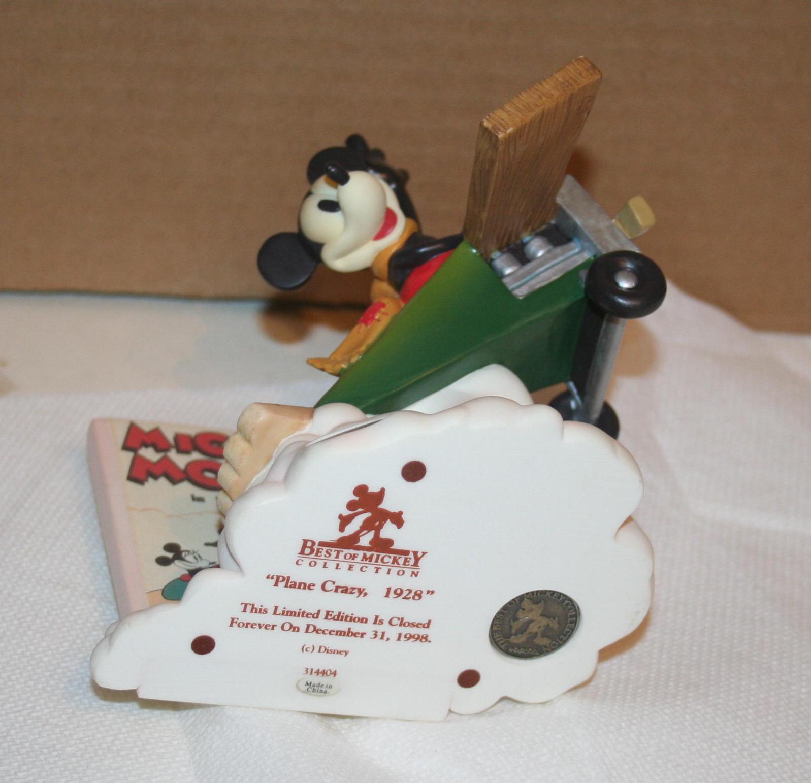 Mickey Mouse in Plane Crazy Porcelain Figurine - Etsy