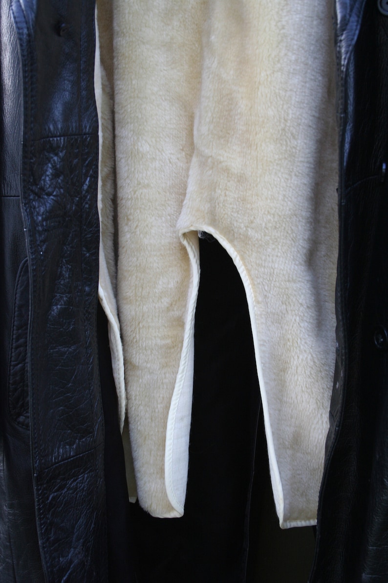 Vintage Pierre Foshey Women/'s Nappa Leather Long Style Coat SIZE 40