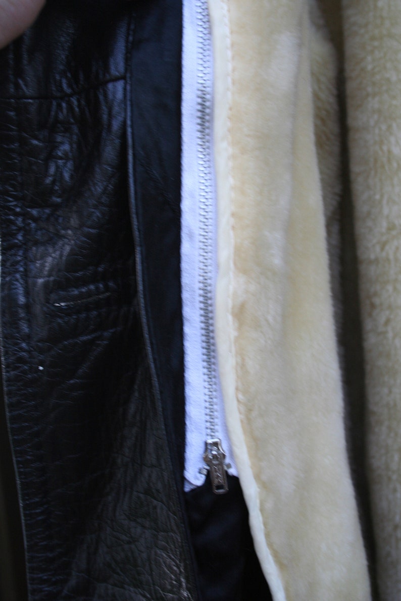 Vintage Pierre Foshey Women/'s Nappa Leather Long Style Coat SIZE 40