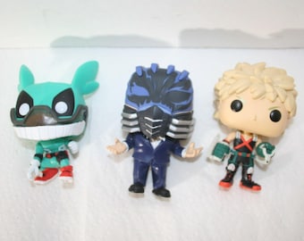 Funko Pops (4) My Hero Academia Eijiro Kirishima*Deku*All Might*Momo Yaoyorozu