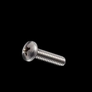 Peut inclure: Une vis argentée avec une tête ronde et une fente cruciforme.
