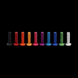 M3x5mm Anodized Button Head Screws / Length Options • Aluminum - 6/12 Pack Options