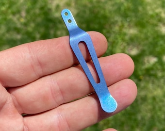 Nolltoleransmodeller - 1x BLÅ TITAN-ersättningsfickklämma • ZT-modeller listade