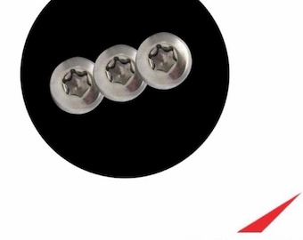 Emerson-zakclipschroeven 3x zilveren TORX-vervangingsschroeven Pocketclip Emerson-messchroeven Meer Emerson-modellen vermeld