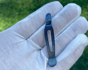 Nolltolerans 0560 0561 0808 0095 0450 0456 0850 0055 - 1x Titanium Rainbow reservklämma • ZT-modeller listade