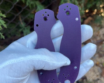 Spyderco Para 3 Replacement Scale Set / PURPLE G-10 Original Series / CNC Knife Upgrades / Spyderco Paramilitary 3 Only - 2x Scales