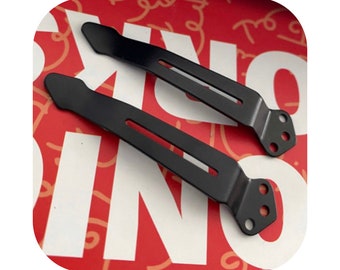 Zero Tolerance 0920 0308 0620 0630 0640 - 1x Clip de bolsillo de repuesto de titanio NEGRO • OG Carry • Modelos ZT listados