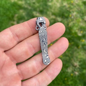 Fits Benchmade Griptilian Adamas Bailout 551 555 - 1x DIZZY TITANIUM Pocket Clip • Long Titanium Deep Carry • Many Benchmade Models Listed