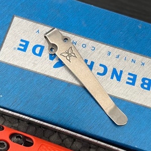 Benchmade Griptilian Models - 1x Titanium Pocket Clip • Slim Deep Carry • More Benchmade Models Listed