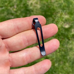 Zero Tolerance 0460 0462 0609 0022 0350 0223 - Black Titanium Deep Carry Pocket Clip • ZT Models Listed image 1
