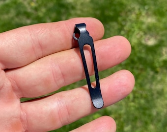 Zero Tolerance 0460 0462 0609 0022 0350 0223 - Black Titanium Deep Carry Pocket Clip • ZT Models Listed