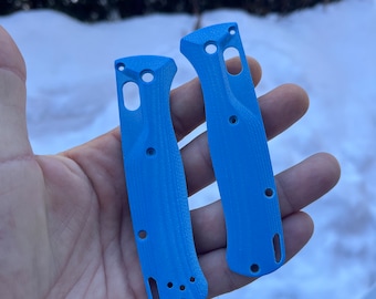 Benchmade Bugout 535 Replacement Scale Kit  BLUE G-10 Original Series  CNC Knife Upgrades  Benchmade Bugout 535 Only - 2x Scales
