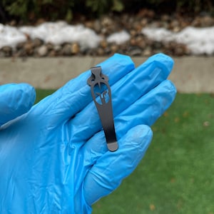 ProTech Knives • 1x Gladiator Pocket Clip • Black Titanium • Deep Carry • Models Listed Below