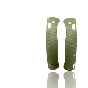 Benchmade Bugout 535 Replacement Scale Kit / JADE G-10 Diamond Grind / CNC Knife Upgrades / Benchmade Bugout 535 Only - 2x Scales