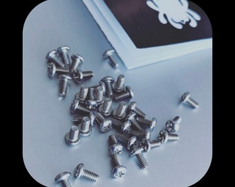 Spyderco Delica 4 FRN Taschenclip Schrauben 3x Silber Kreuzschlitzschrauben Klappmesser Upgrade-Teil Funktioniert bei Spyderco-Modellen in der Beschreibung