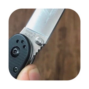 Ontario Rat 1/Rat 2 Models / 1x DEVIL Thumb Stud • USA Grade 5 Titanium • Knife Upgrades • Replacement Thumb Stud • More Knife Models Listed