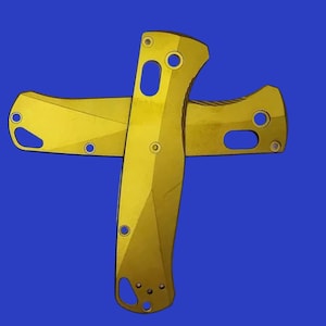 Fits Benchmade Bugout 535 Replacement Scale Kit / Anodized GOLD TITANIUM / Benchmade Bugout 535 Only - 2x Scales Benchmade Bugout Scales