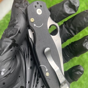Spyderco Paramilitary 2 Scale Screws • Titanium TORX Anodized Gold • Knife Upgrade • Works On Some Spyderco Models In Description 4x Screws