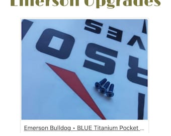 Emerson Knives Replacement Pocket Clip Screws Blue Titanium TORX Works On Emerson Models