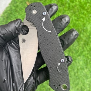 Spyderco Paramilitary 2 Scale Screws • Titanium TORX Anodized Chameleon Purple • Knife Upgrade • Works On Spyderco Models In Description