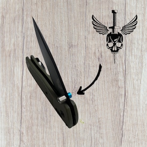Fits Benchmade Bugout Models Thumb Stud Custom Hex Colour Back Thumb Stud Benchmade Models In Description / 1x Thumb Stud / Hexagon Series
