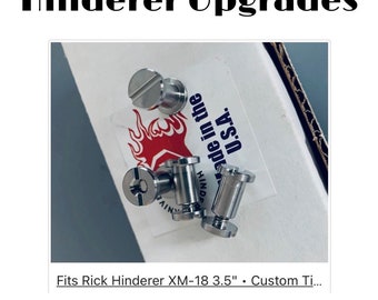 Replacement Pivot Set BLUE Titanium Barrel + Screw Fits Hinderer XM-18 3.5” + XM-24