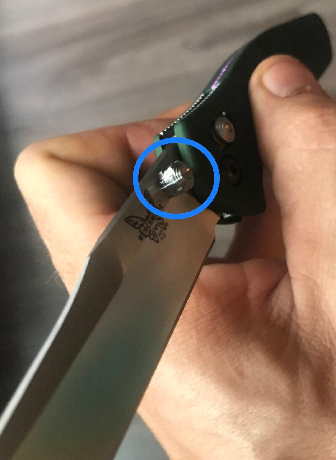 Benchmade Osborne CUSTOM Titanium Terminator Thumb Stud Etsy