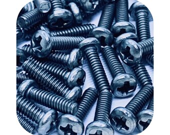 2-56 Tread Length Options • Titanium Phillips Screws Grade 4 Titanium Replacement Knife Screws Hardware Pocket Clip Screws 6/12 Pack Options