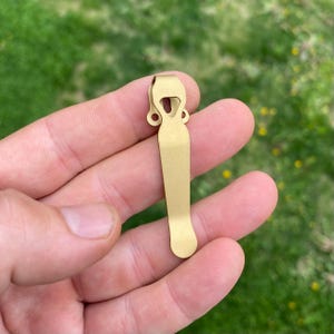 Fits Benchmade Models - 1x GOLD TITANIUM Pocket Clip • Long Titanium Deep Carry • Many Benchmade Models Listed Benchmade Knives Benchmade