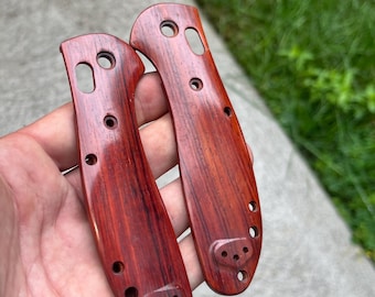 Benchmade Griptilian (Large) Scale Set  Rosewood Finish  Large Griptilian Models Only - 2x Scales