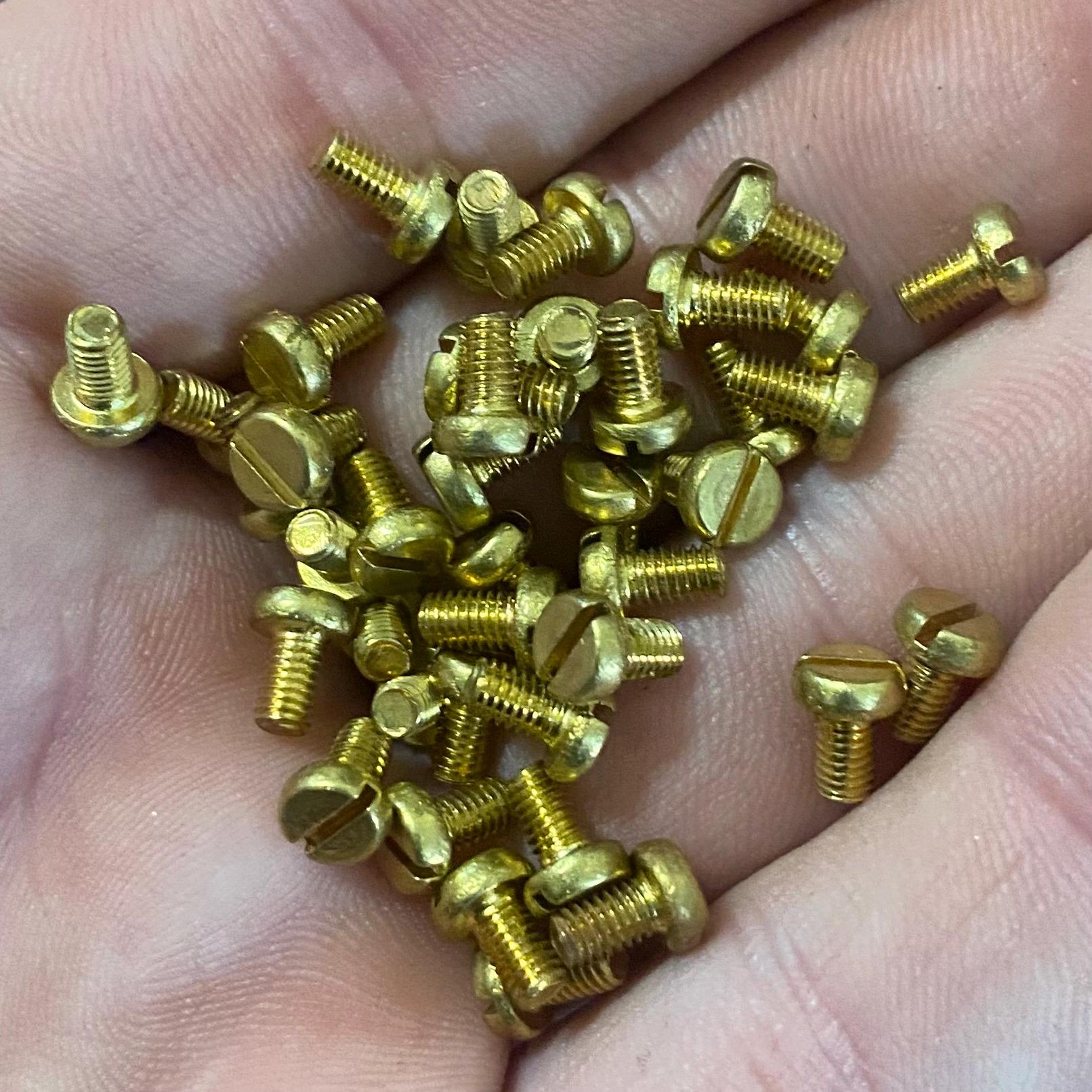 Spyderco Tenacious Ambitious Persistence Resilience • Pocket Clip Screws 3x Slotted BRASS Screws Works On Spyderco Models In Description