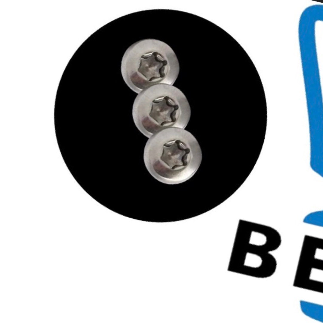 Benchmade Bailout Pocket Clip Screws 3x Silver TORX Screws Folding