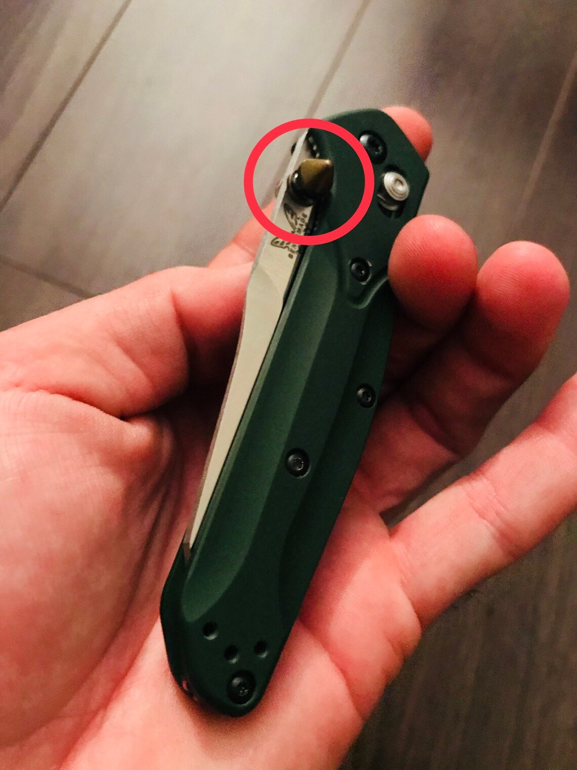 Benchmade Osborne CUSTOM Antique Bronze Spike Thumb Stud Etsy