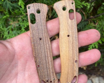 Fits Benchmade Bugout 535 Replacement Scale Kit  OLIVE WOOD Original Series  CNC Knife Upgrades  Benchmade Bugout 535 Only - 2x Scales