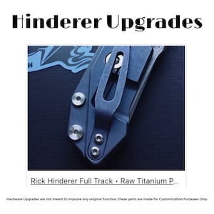 Adatto ai modelli Half Track Hinderer • 2 viti di ricambio per clip da tasca • Viti Torx in titanio argento • Aggiornamenti per coltello pieghevole • Modelli elencati