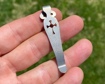 Emerson Knives Crusader Cross Pocket Clip Titanium Tiefe Emerson Modelle unten aufgeführt