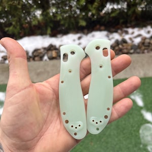 Benchmade Griptilian (groß) Waage Set / Jade G-10 Glatte Oberfläche / Große Griptilian Modelle nur - 2x Waage