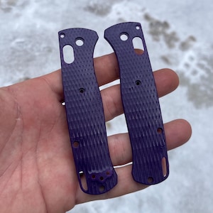 Benchmade Bugout 535 Replacement Scale Kit / PURPLE G-10 Diamond Grind / CNC Knife Upgrades / Benchmade Bugout 535 Only - 2x Scales