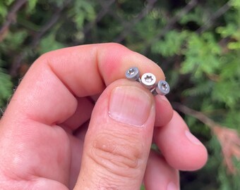 Spyderco Hartnäckige Leichte Ambitionierte Belastbarkeit Taschenclip Schrauben 3x Titan Sockel TORX Schrauben Spyderco Modelle in Beschreibung