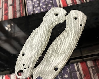 Spyderco Para 3 vervangende weegschaalset MICARTA Original Series Spyderco Paramilitary 3 alleen - 2x weegschalen