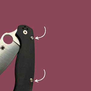 Spyderco Manix 2 + XL Scale Screws • Titanium GR5 Button Head TORX • Folding Knife Upgrades • Works On Some Spyderco Models In Description