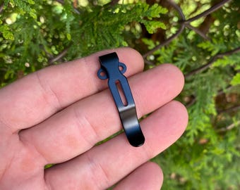 Zero Tolerance Models - 1x BLACK Replacement Pocket Clip • Short Deep Carry • ZT Models Listed