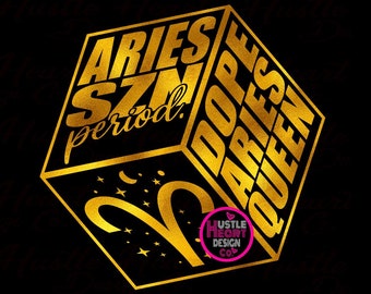 Aries Svg, Aries 3D Cube Svg, Aries Season Period Svg, Dope Aries Queen Svg,  Horoscope Svg, Astrology Svg,  SVG/PNG File