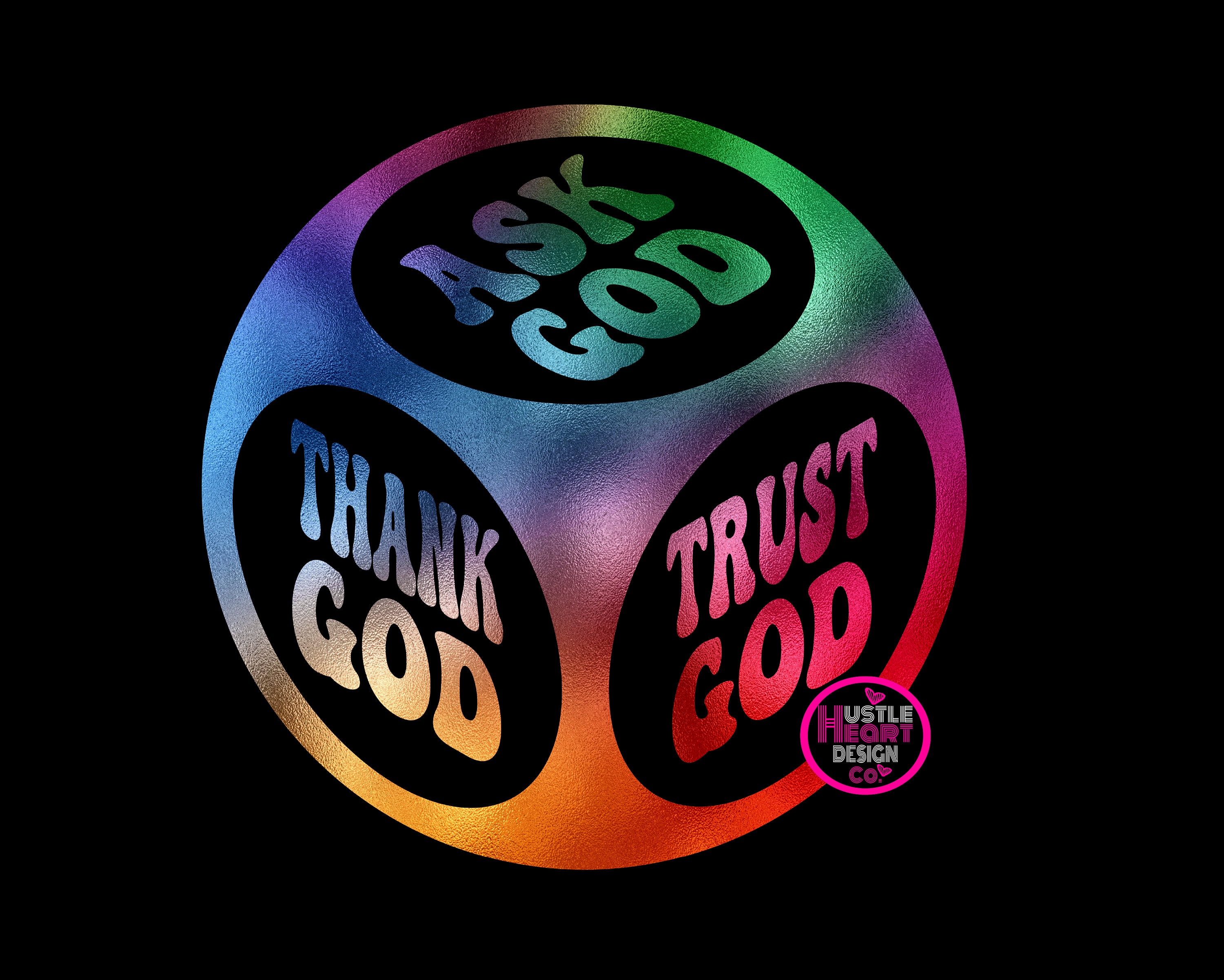Ask God Svg, Ask God Cube Svg, Tell God Svg, Thank God Svg, Religious ...