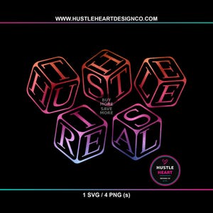 The Hustle is Real svg | Digitaler Download DTG Sublimation Cricut SVG & PNG